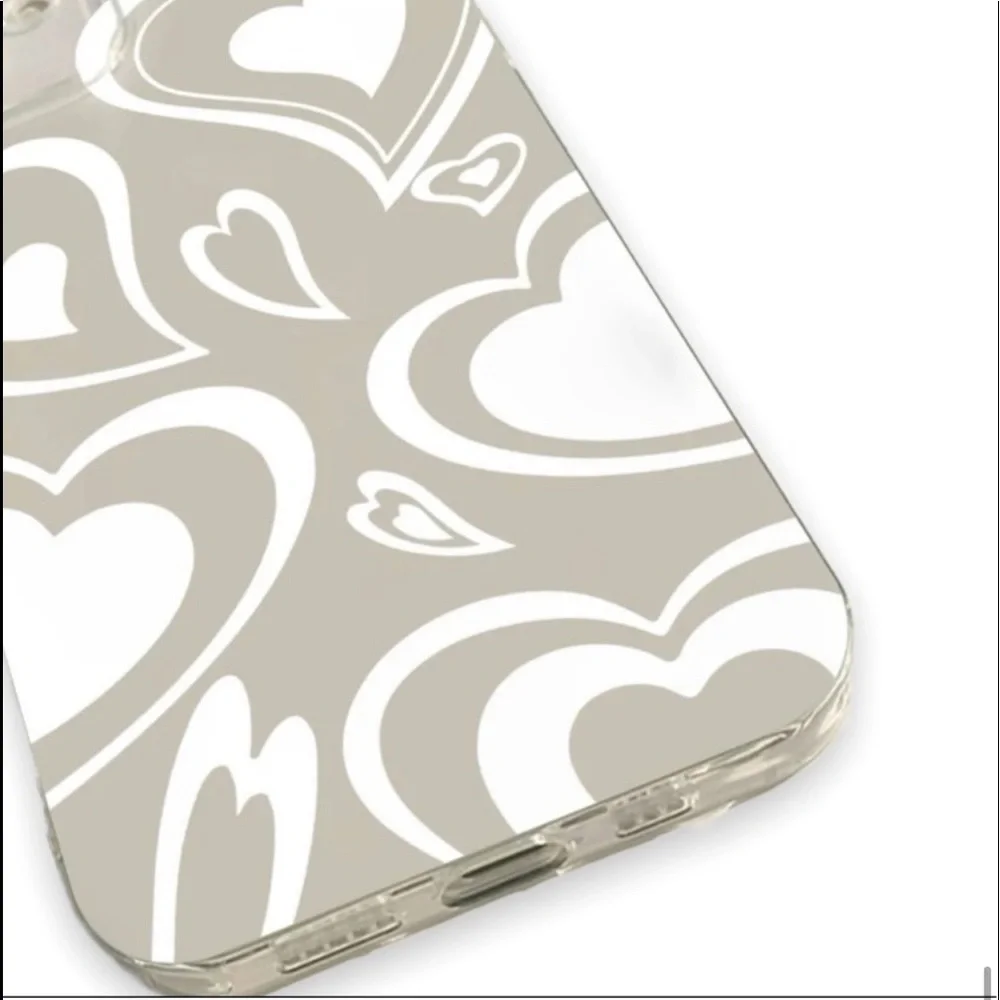 New Heart Pattern Clear Phone Case iPhone 12 Pro